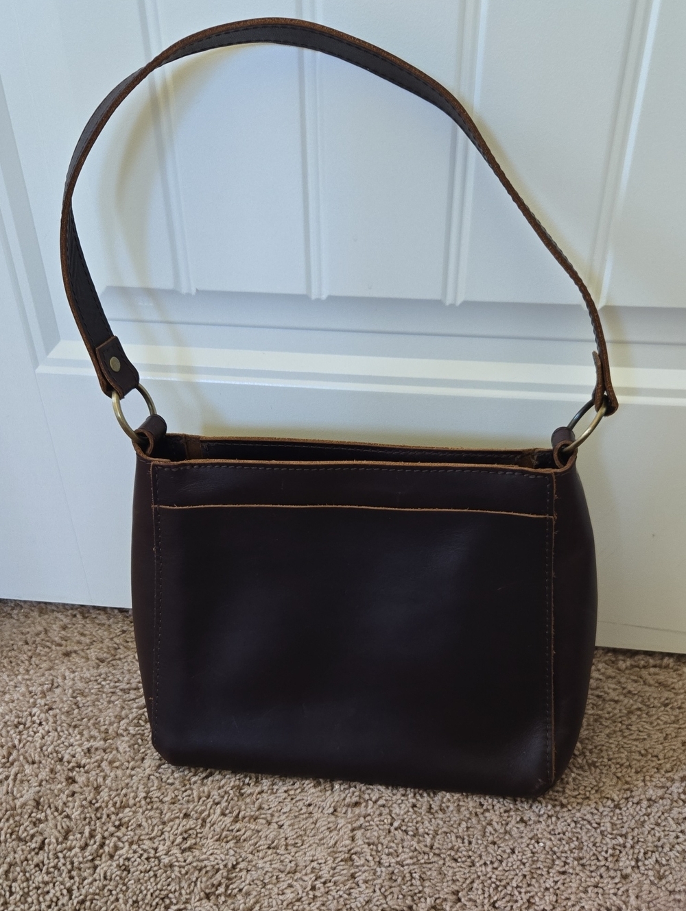 Portland Leather Small Triangle-Grizzly